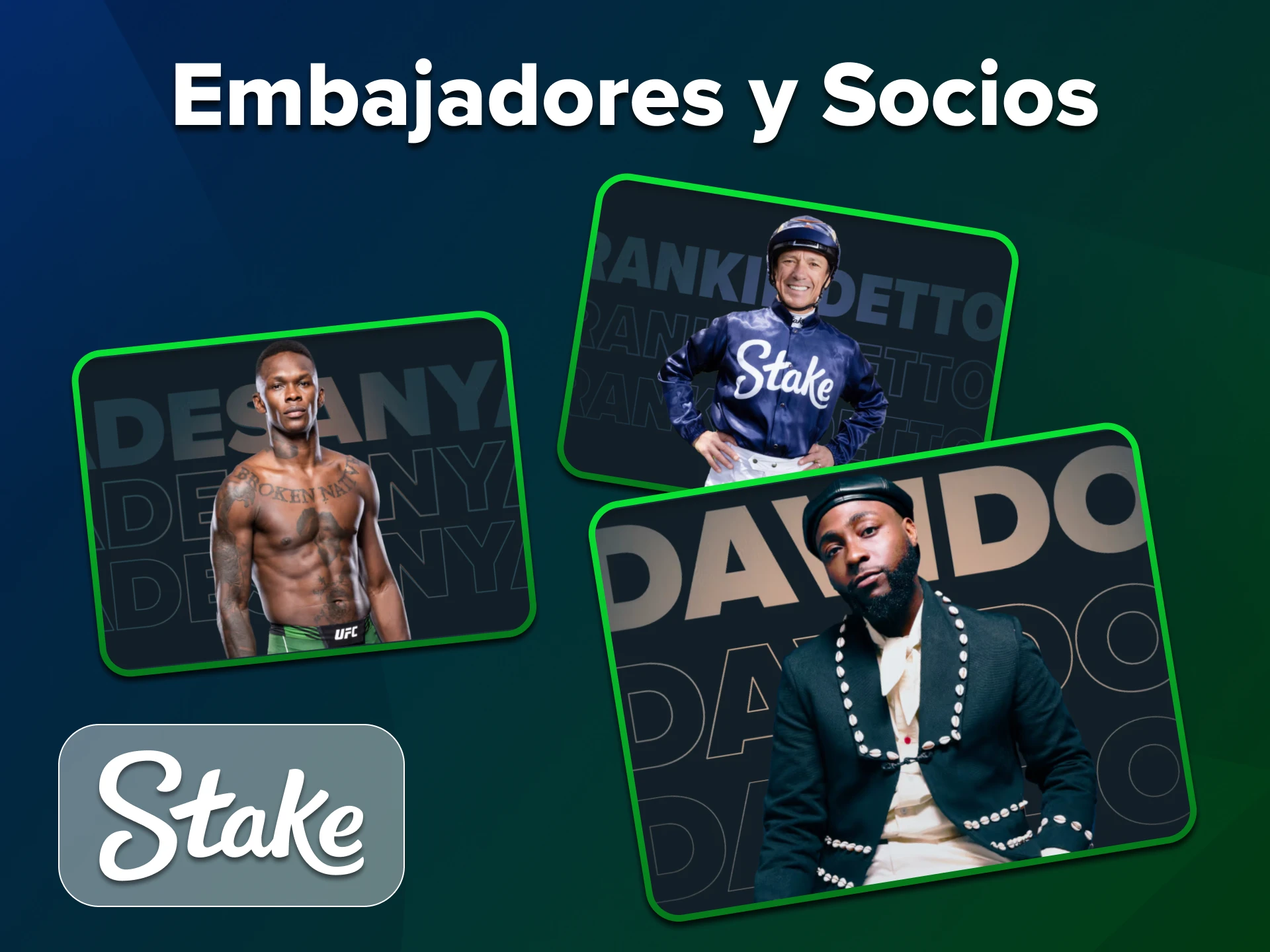 Stake colabora con socios y embajadores confiables.