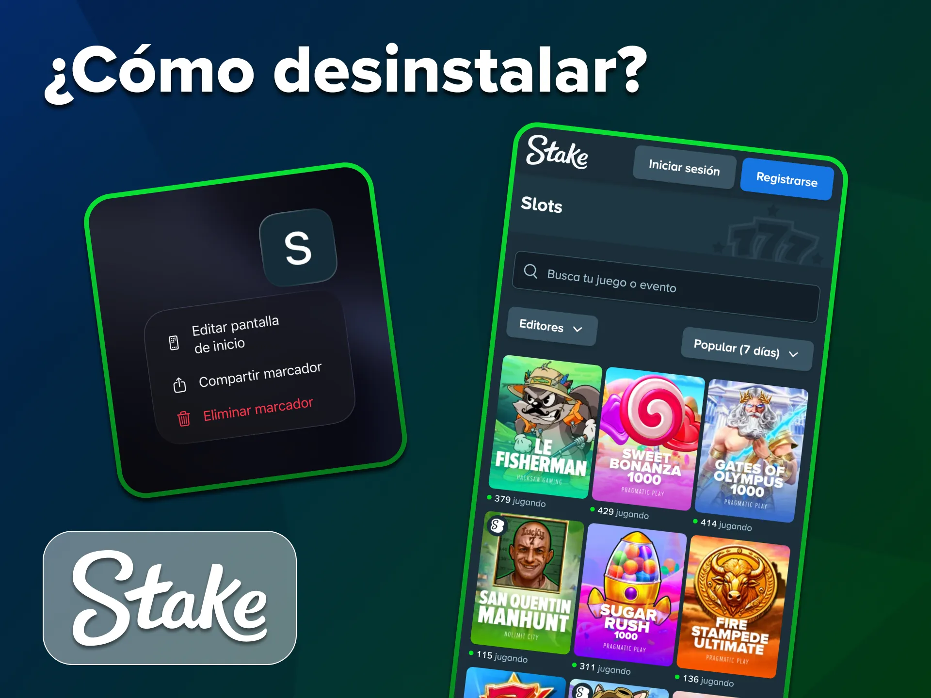 Eliminar la aplicación Stake de tu dispositivo móvil es muy fácil.