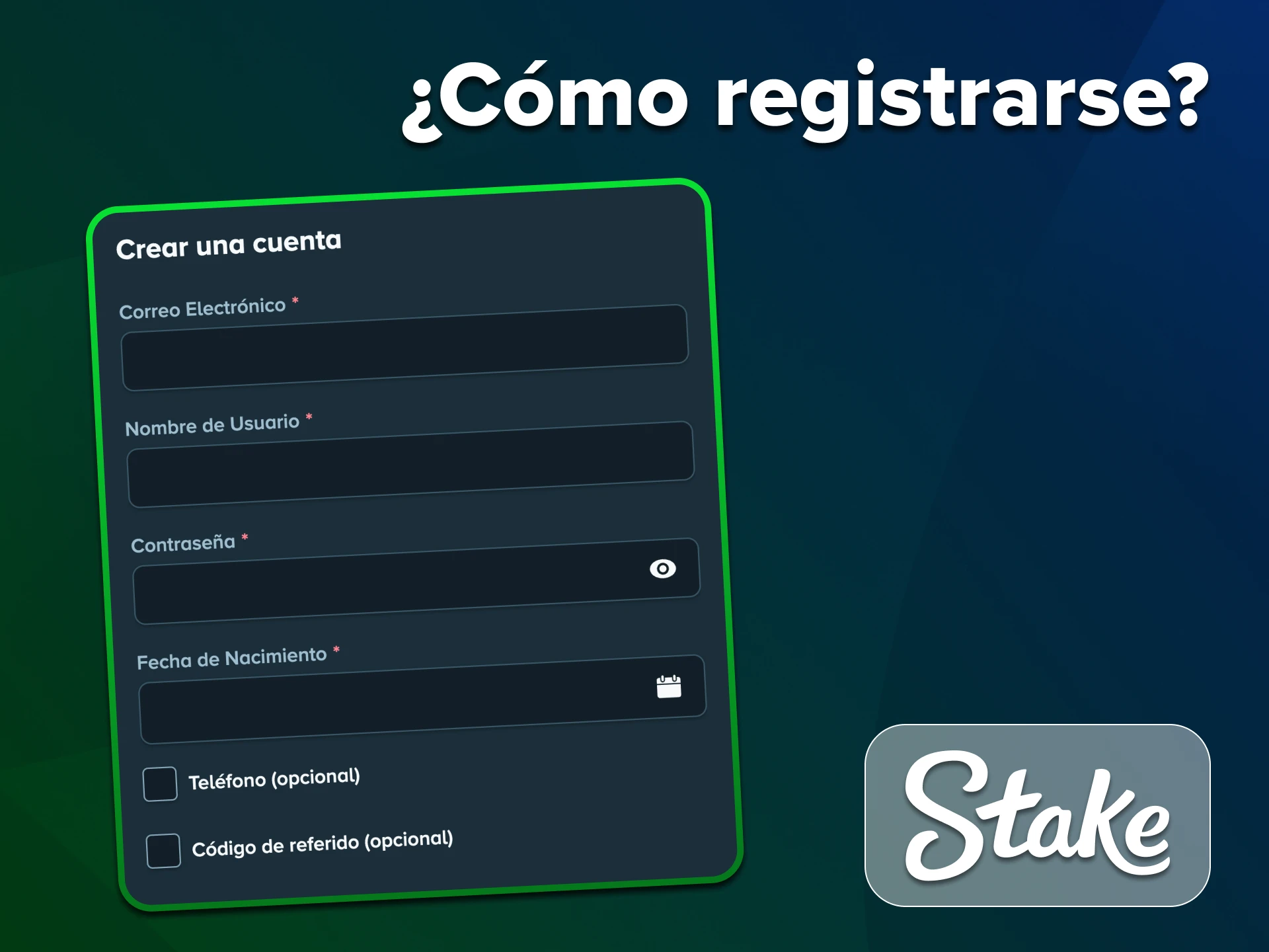 Facilita tu proceso de registro con la aplicación Stake.