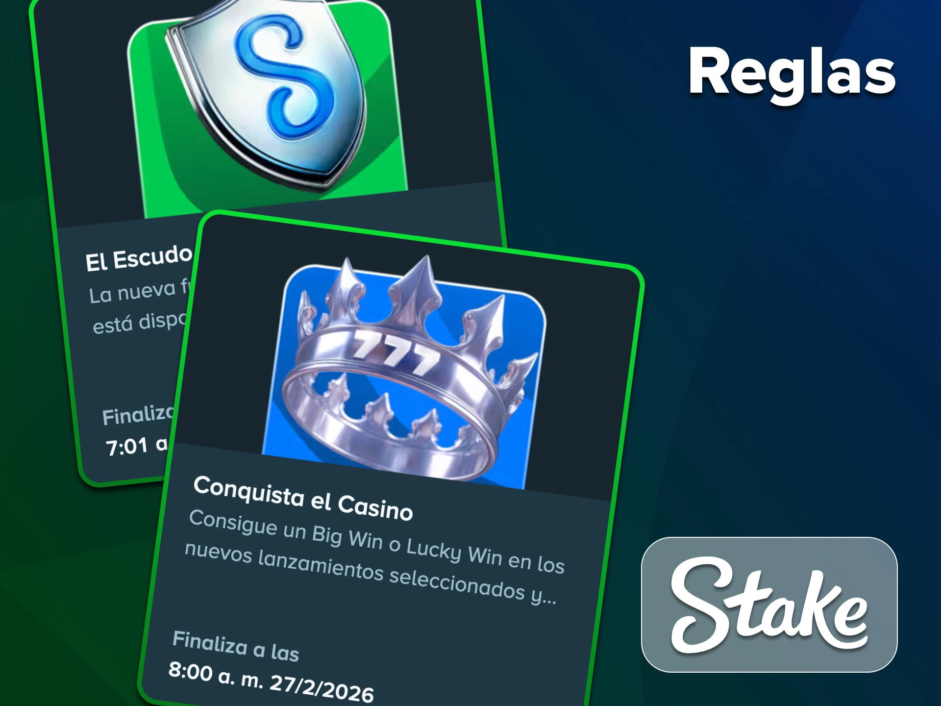 Debes apostar todas las promociones y bonificaciones en Stake.