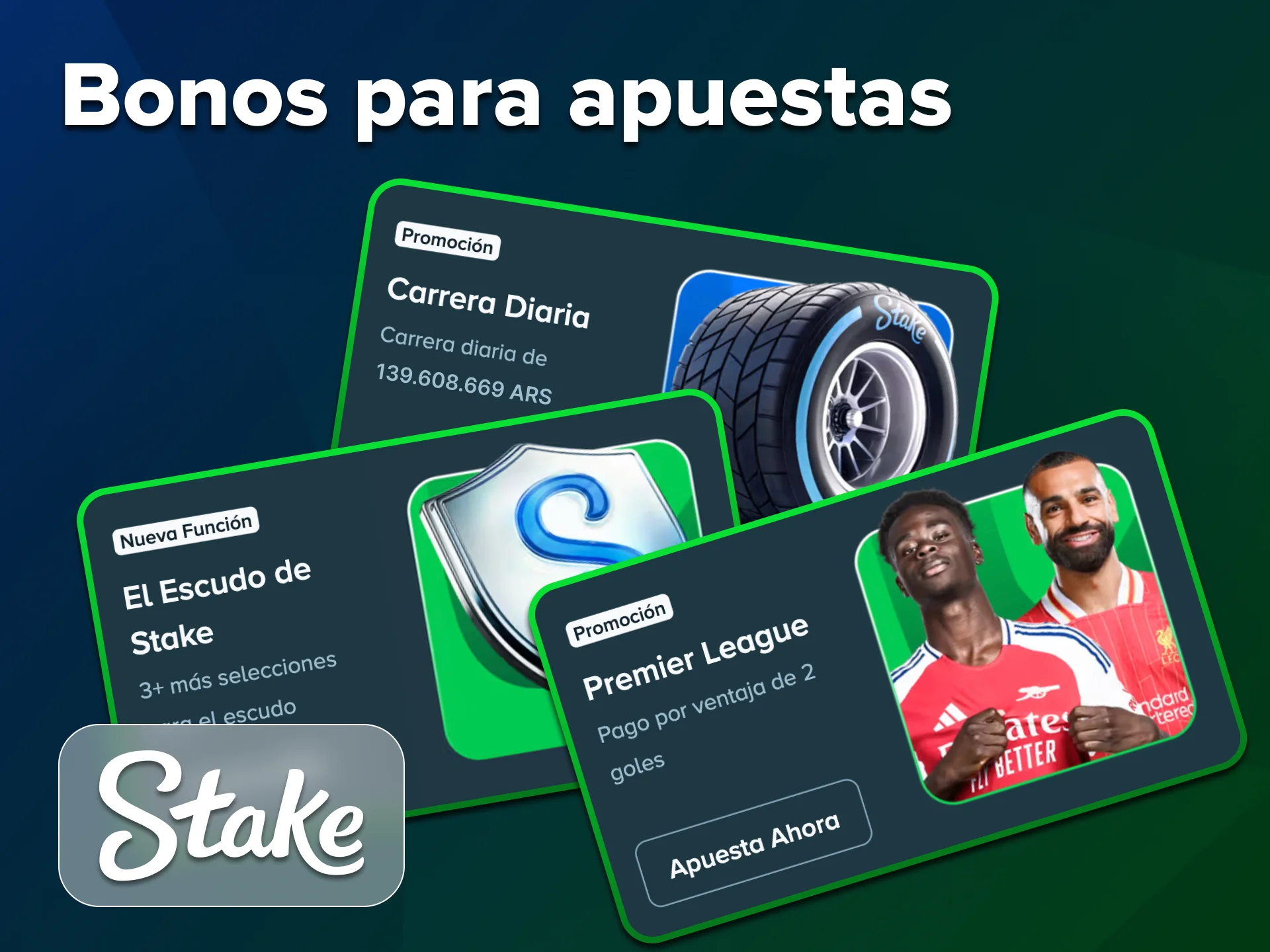 Mejora tus apuestas de fútbol con los bonos de Stake.