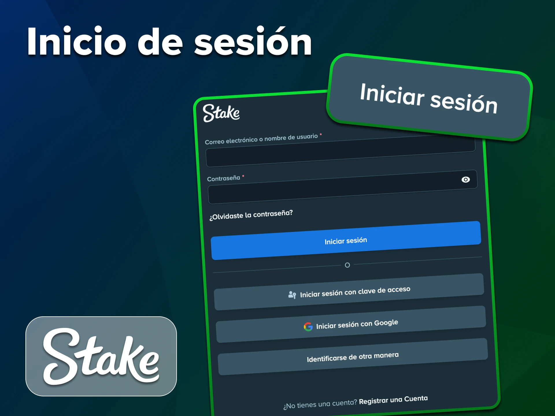 Puedes iniciar sesión en tu cuenta en la plataforma Stake.