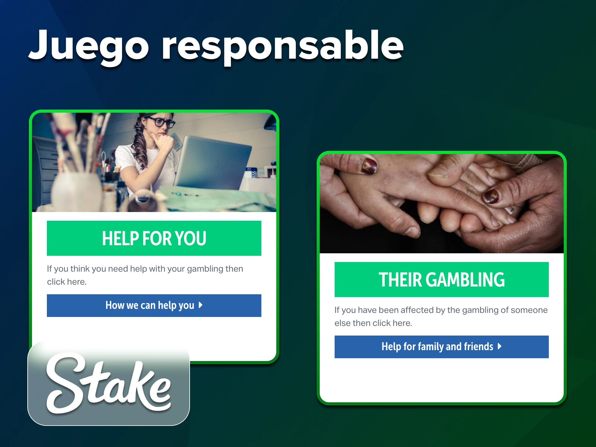 Stake te proporciona herramientas para gestionar tu actividad.