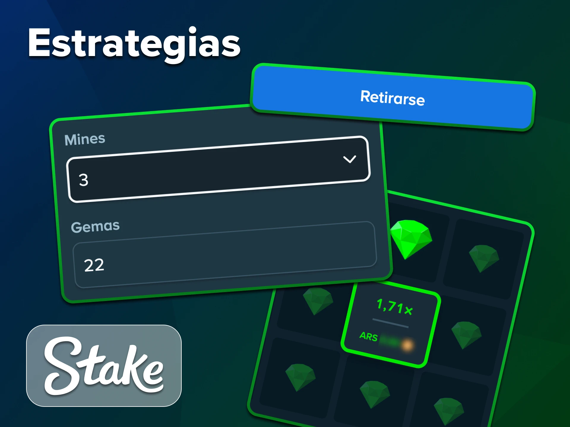 Utilice las recomendaciones para administrar su saldo en Stake Mines.