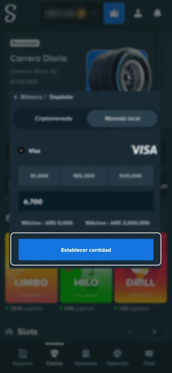 Valida los datos de tu operación para finalizar el proceso en Stake.