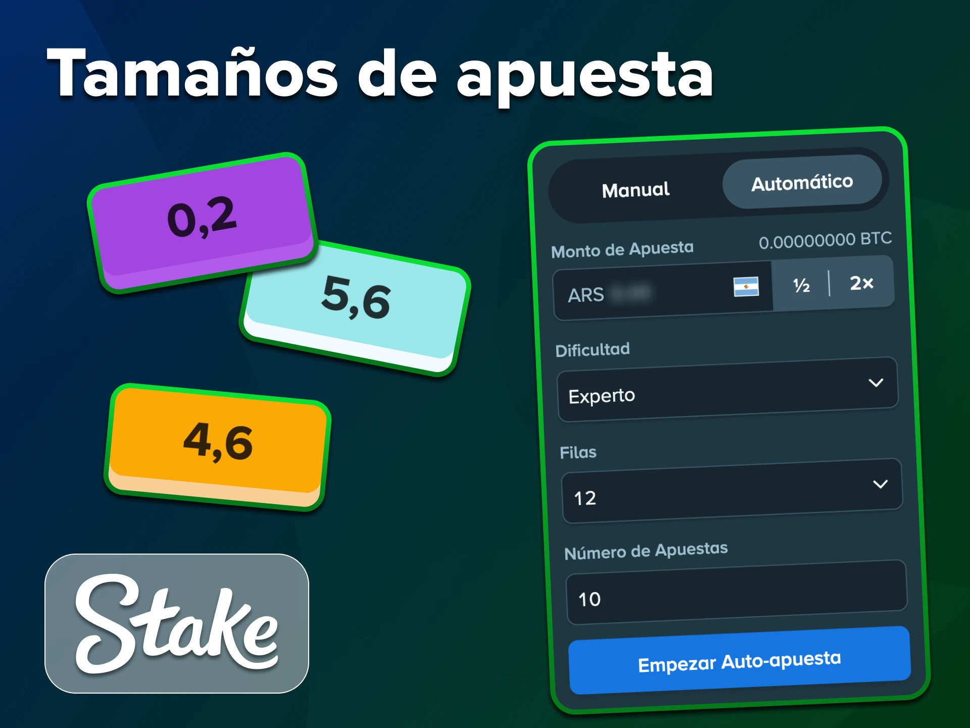 Personaliza tu proceso de juego de Stake Plinko.