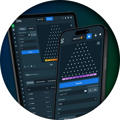 Obtenga acceso a Stake Plinko en múltiples dispositivos.
