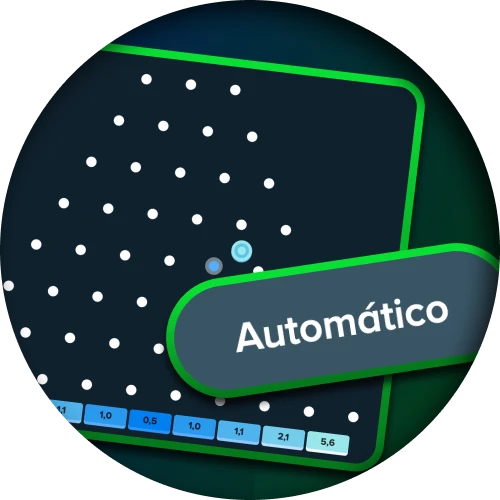 Utilice el modo automático en el juego Stake Plinko.