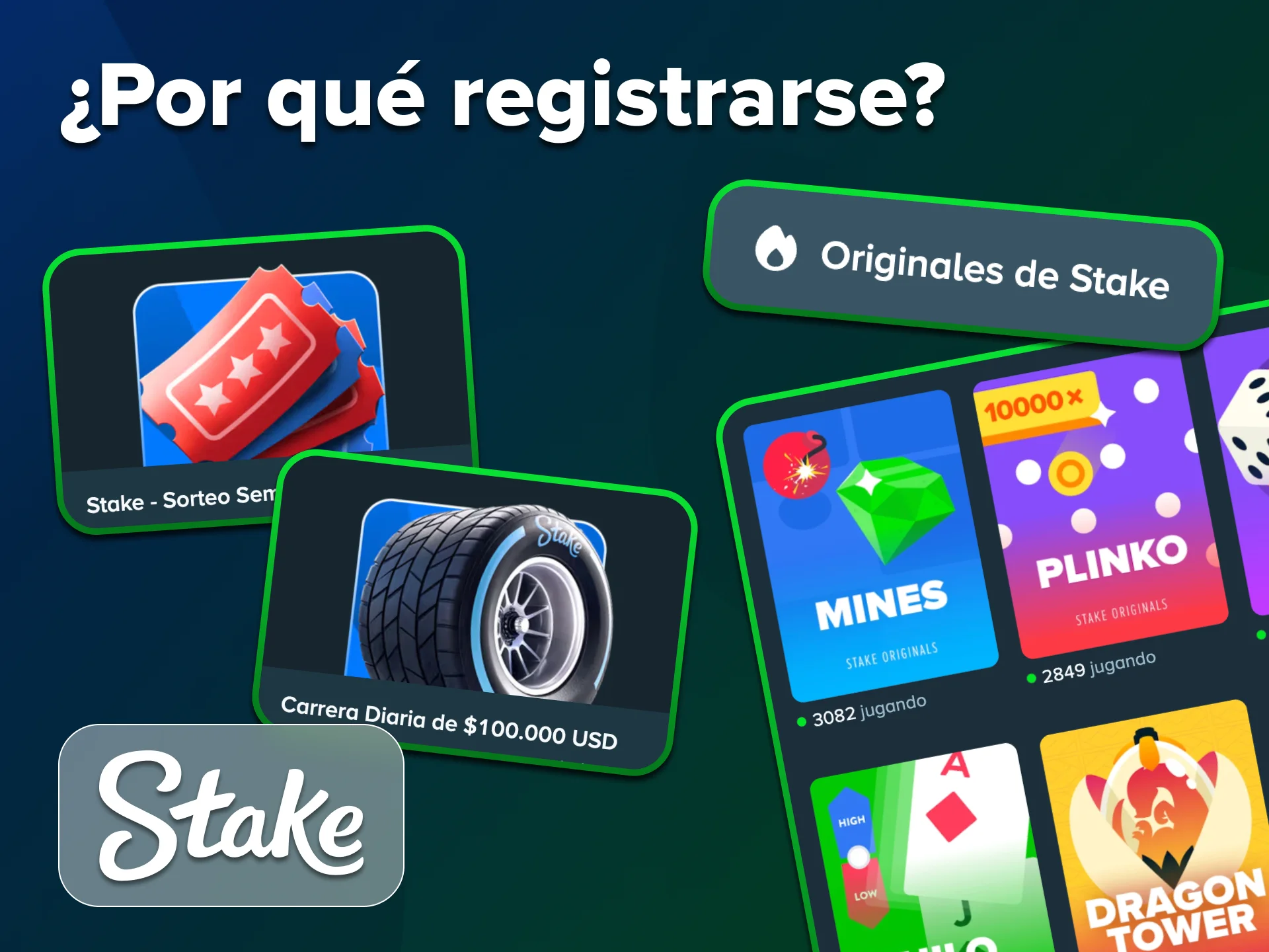 Mejora tu experiencia como jugador con las funciones exclusivas de Stake.