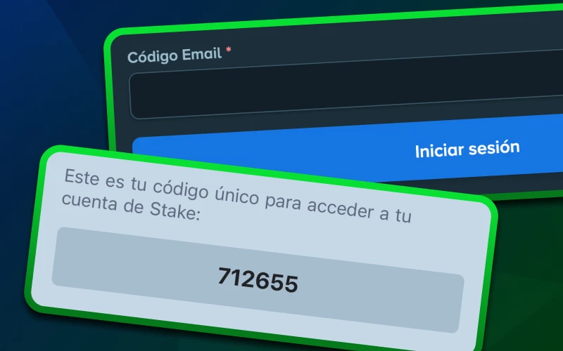 Solicite nuevamente el código de verificación de Stake.