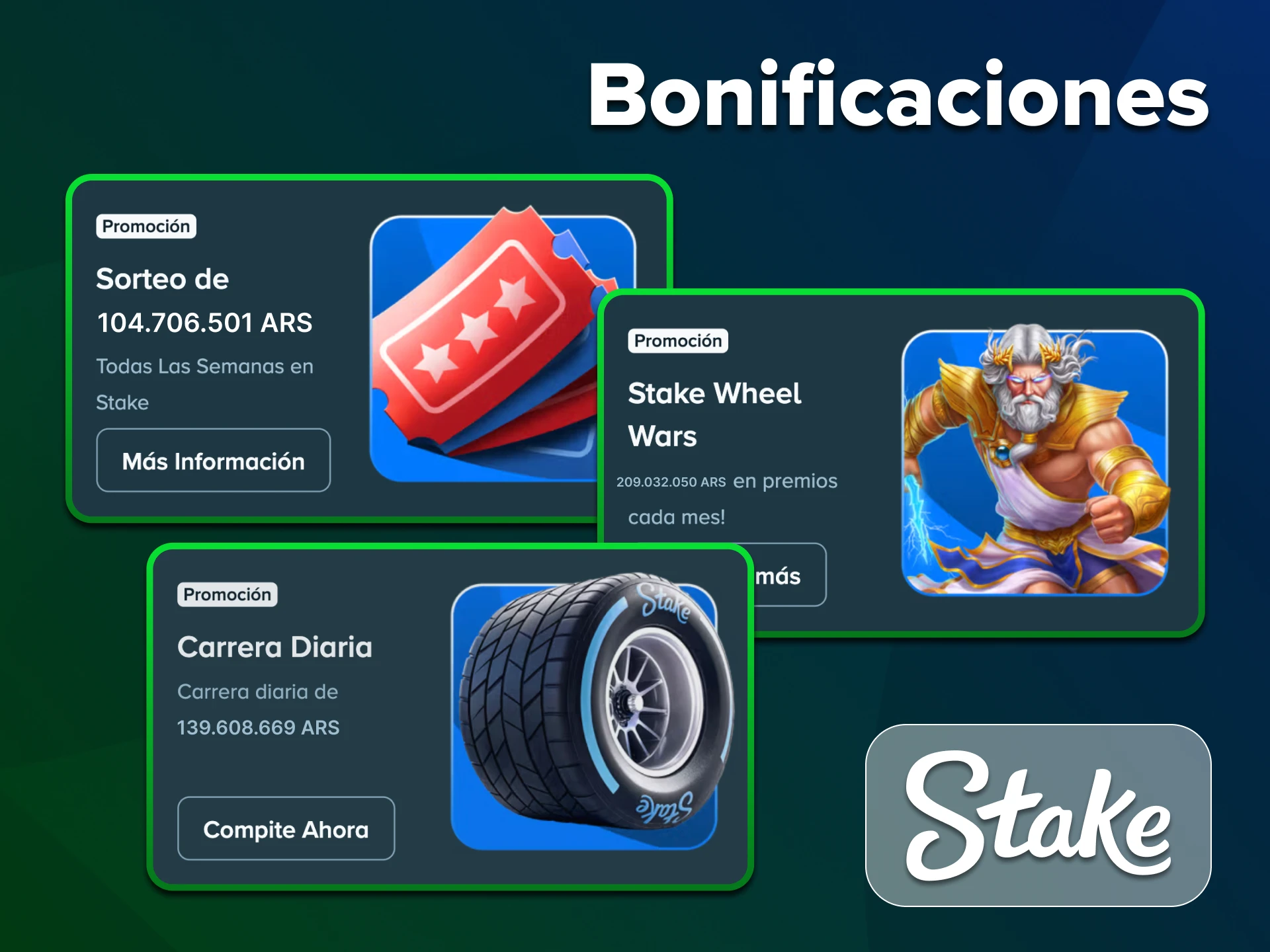 Accede a los bonos de tragamonedas de Stake completando unos pocos pasos.