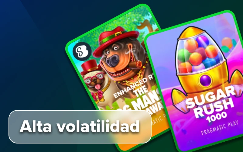 Obtén pagos más altos con las tragamonedas de alta volatilidad en Stake.