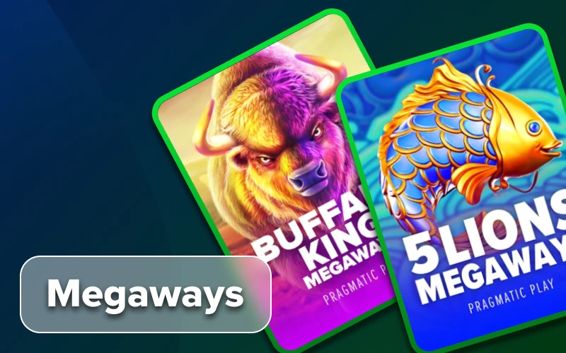 Disfruta de un juego dinámico con las tragamonedas Stake Megaways.